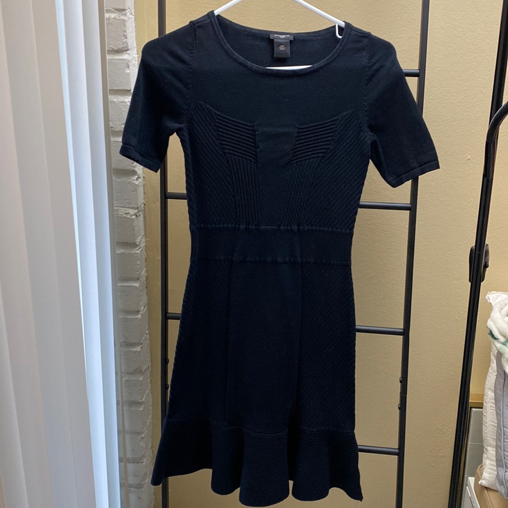Black short sleeve dress